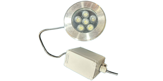 15W HEXO LED BURIED LIGHT WITH EXTERNAL DRIVER IP 66